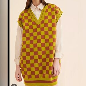 Free People x Saint Geraldine Sweater Vest Dress